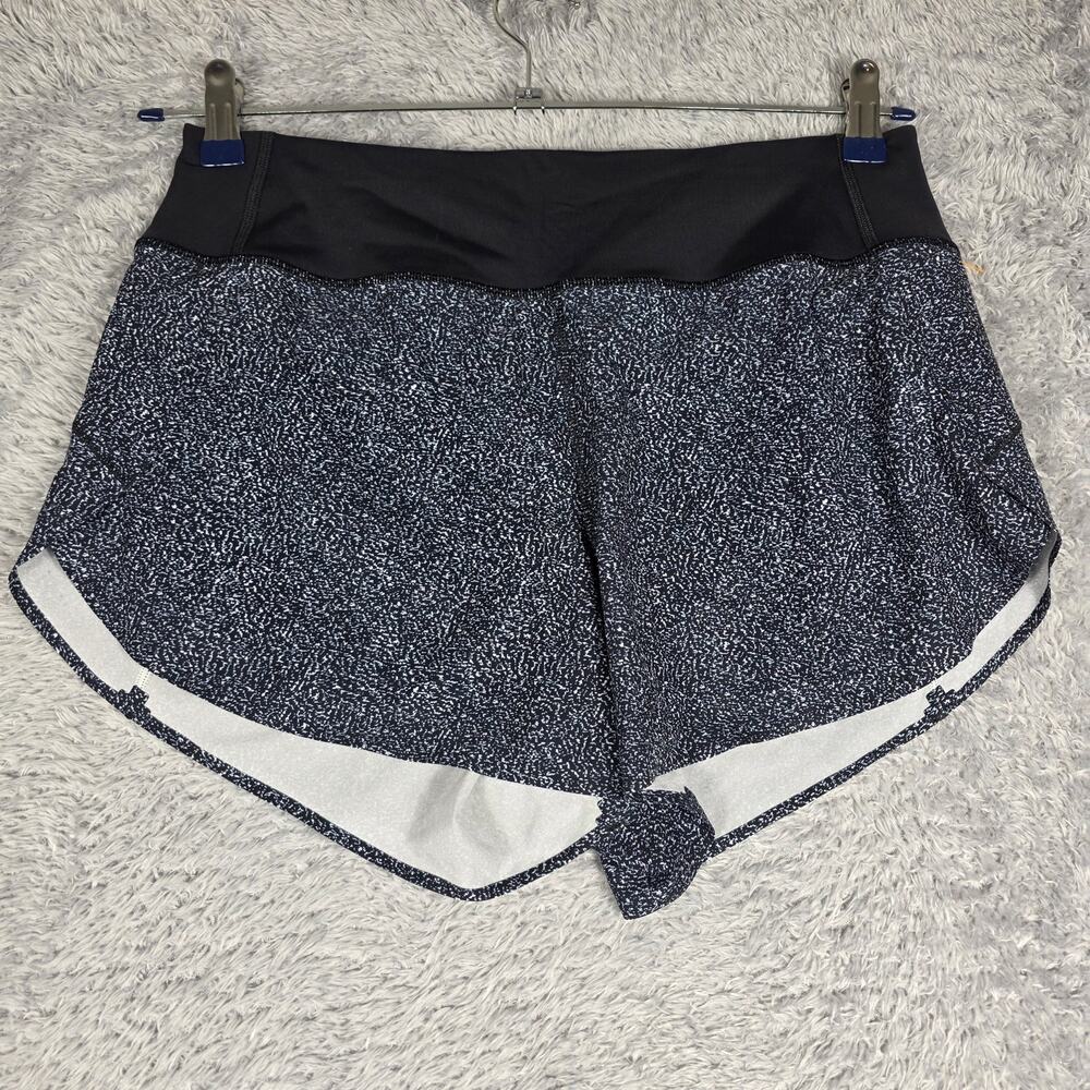 Athleta Black Speckled Running Shorts